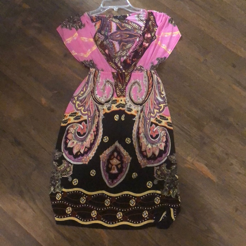 Paisley print dress